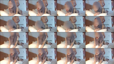jilbab putih mulus doggy